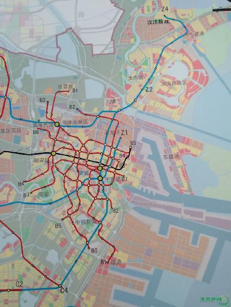 关于滨海z4线地铁站建议